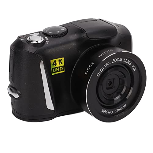 4K Digitalkamera,HD 48MP Videokamera Digitale Vlogging Kamera mit 3,2 Zoll IPS Bildschirm, 16 fach Digitalzoom Vlogging Kamera, mit Externem 3,5mm Mikrofonanschluss und 1/4 Zoll Schraubanschluss von Annadue