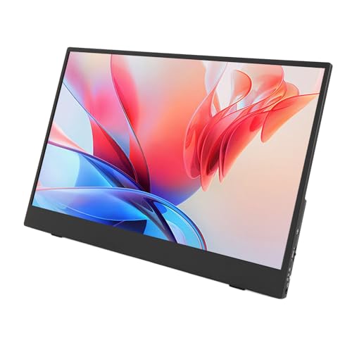 4K Laptop Externes Display 13,3in Tragbarer IPS Bildschirm 3840x2160 Auflösung 400 Nits Helligkeit SRGB HDR Freesync USB C mit Eingebauten Lautsprechern (EU-Stecker) von Annadue