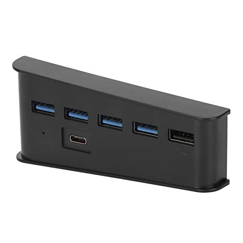 5-in-1-Spielekonsole USB-Splitter-Controller USBA für USBC MultiPort-Hub Passend für PS5, USB-Hub-Spielekonsole, Tragbar, Kompakt und Bequem zu Bedienen von Annadue