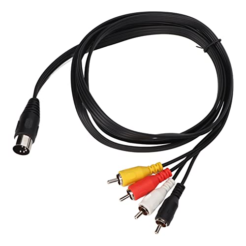 5-poliges Din auf 4 Kabel, 5-poliger Din-Stecker auf 4 Cinch Phono Stecker Audiokabel für Stereoanlagen, 1,5 M 5-poliges Din auf 4 Kabel, 5-poliger Din-Stecker auf 4 Cinch Phono Stecker Audiokabel für Stereoanlagen, 1,5 M von Annadue
