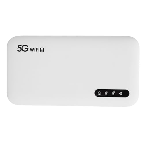 5G Mobiler Hotspot für Reisen, 5G WiFi 6 Tragbarer WLAN Hotspot mit SIM Kartensteckplatz, Mobiler Hochgeschwindigkeits Hotspot Router für Telefon Tablet, Unterstützt 16 Geräte 5G Mobiler Hotspot für Reisen, 5G WiFi 6 Tragbarer WLAN Hotspot mit SIM Kartensteckplatz, Mobiler Hochgeschwindigkeits Hotspot Router für Telefon Tablet, Unterstützt 16 Geräte von Annadue