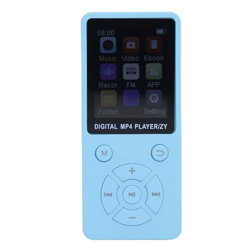 64GB MP3 Player Bluetooth, Tragbarer MP3 Player mit Lautsprecher, Video, FM, E Book Kopfhörer, HiFi Sound, MP3 MP4 Player Unterstützt Bis zu 128 GB von Annadue