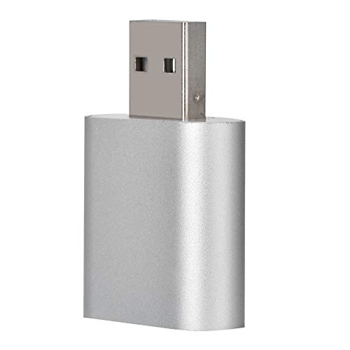 7.1 Portable Plug & Play USB-Mikrofonadapter, Externe Audiokarte, für Windows(Silver) von Annadue