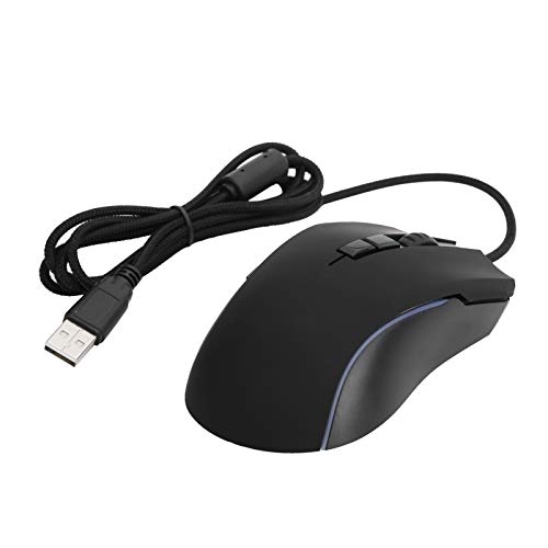 7200 DPI RGB Wired Gaming Maus, 7 Tasten USB Computermaus, mit Hoher Reaktionsgeschwindigkeit, Stabiler Leistung und Reibungslosem Betrieb. von Annadue