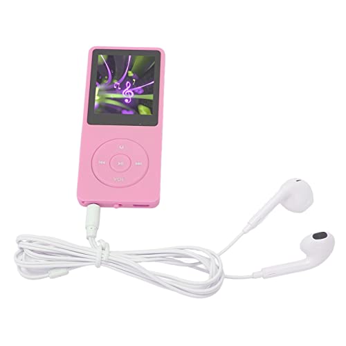 8 GB MP3 MP4 Player, Tragbarer Musik Player mit 1,8 Zoll TFT HD Bildschirm, Walkman Sportmusik Player mit Kopfhörer Zum Gehen/Joggen/Training, 64GB Erweiterbar, 30 Stunden (Rosa) von Annadue