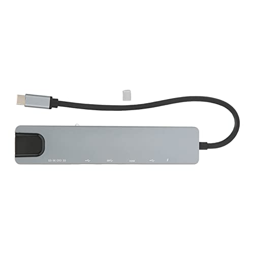 8-in-1-USB-C-zu-HDMI-Multiport-Adapter, USB-C-Multiport-Adapter, PD-Aufladung, USB-C-zu-Ethernet-Hub-Adapter, USB-HUB, Ultra-High-Definition-Schnelldatenübertragung für Reisen Im Heimbüro von Annadue