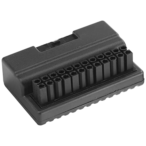 Annadue ATX 24-Pin-Buchse auf 24-Pin-Stecker, 90-Grad-Netzteil, ATX 24-Pin-Buchse auf Stecker, Netzteilplatine mit Isolierendem Gehäuse für Desktop-Motherboard-PC-Netzteil von Annadue