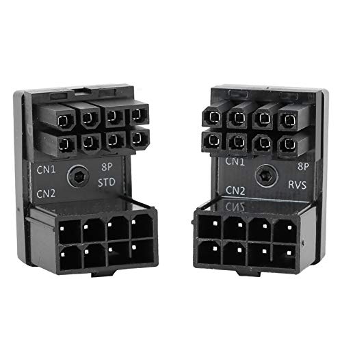 Annadue ATX Netzadapter für Desktops Grafikkarte (8PIN Vorwärtsadapter + 8PIN Rückwärtsadapter), Grafikkarte ATX 8Pin auf 180 Grad Power Computerzubehör. von Annadue