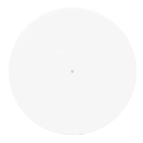 Acryl-Plattenspielermatte, Plattenteller-Slipmat-Ersatz für Alle Gängigen 12-Zoll-Plattenspieler, Reduziert Statische Staubgeräusche (helles Weiss) von Annadue