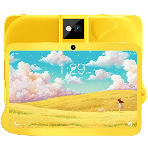Android Tablet, 7 Zoll HD IPS Display Android 10 Tablet, 4GB 32GB ROM Kinder Smart Tablet, Octa Core Prozessor Kinder Tablet, 5000mAh Akku (Gelb) von Annadue