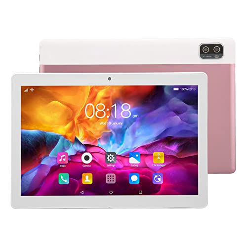 Annadue 10,1-Zoll-Android-12-Tablet, Ten-Core-Pad mit Dual-Kamera-Dual-SIM-Tablet, 6 GB Ram, 128 GB ROM/SD 128 GB, 1960 X 1080 HD-IPS-Bildschirm, 5-G-WLAN, Bluetooth, 8800-mAh-Akku, Roségold(EU) von Annadue