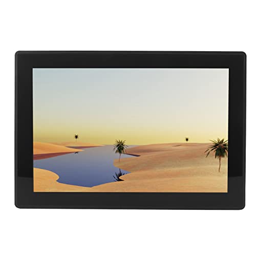 Annadue 10,1 Zoll IPS 1280 X 800 HDMI VGA USB Kapazitiver Touch, IP65 Wasserdicht, 300 cd/m² Helligkeitsmonitor, Plug and Play. (EU-Stecker 100-240 V) von Annadue