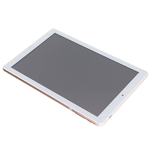 Annadue 10,1-Zoll-Tablet, MTK6592 8 Core 1 GB RAM 16 GB ROM WLAN 2800 MAh 3 Steckplätze Typ-C-SIM-Tablet, 2 MP + 5 MP Dual-Kamera (Gold) von Annadue