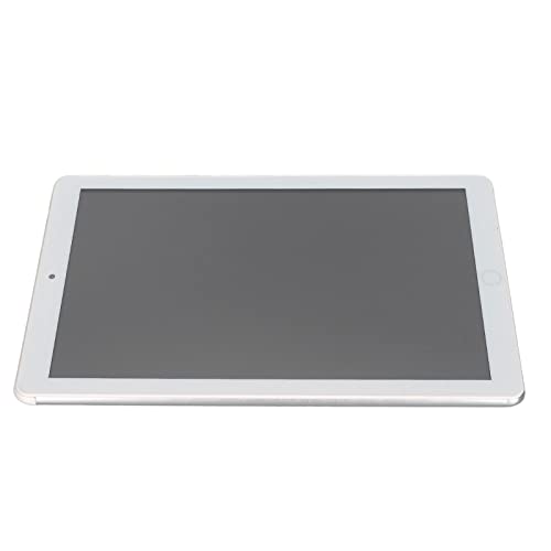 Annadue 10,1-Zoll-Tablet, MTK6592 8 Core 1 GB RAM 16 GB ROM WLAN 2800 MAh 3 Steckplätze Typ-C-SIM-Tablet, 2 MP + 5 MP Dual-Kamera (Silber) von Annadue