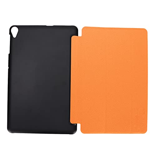 Annadue 10,4-Zoll-Tablet-Hülle, Ultradünne Standabdeckung, Schutzhülle für K-Pad-Tablet, Sturzsichere Rückseite aus PU + PC-Leder (Orange) von Annadue