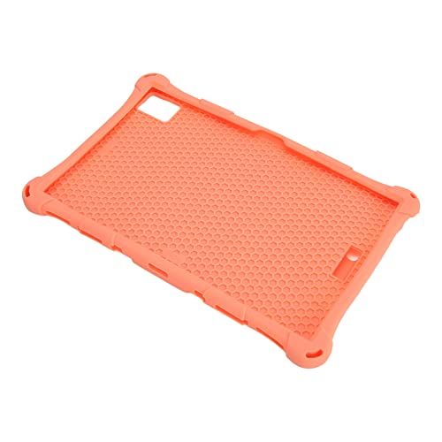 Annadue 10,4 Zoll Tablet Hülle für Taito T40 Pro/T40 Plus Schutzhülle, Weiche Silikonhülle, Komplettes Paket mit Halterung. (Orange) von Annadue