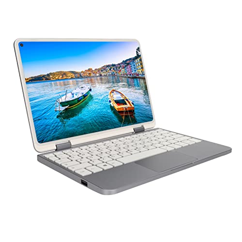 Annadue 10,8-Zoll-Full-HD-Touchscreen-Laptop, für Intel Celeron N5100 Quad Core, 8 GB RAM, 512 GB ROM, Windows 11, 360-Grad-Scharnier, Dual-Band-WLAN 2-in-1-Laptop (8+512G EU-Stecker von Annadue