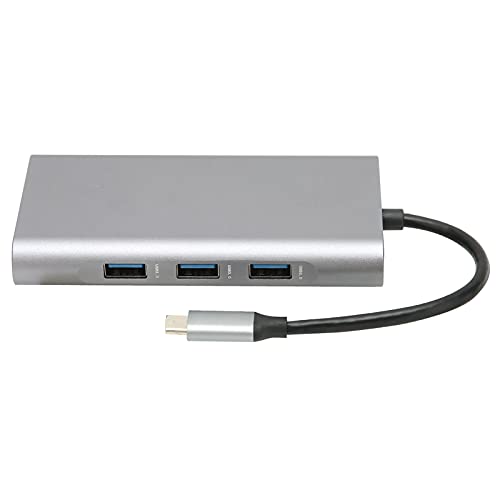 Annadue 10 in 1 Docking Hub Typ-C auf High-Definition Multimedia Interface Multiport Adapter Dongle für MacBook Air Pro USB PD Erweiterungsdock Zur Datenübertragung von Annadue
