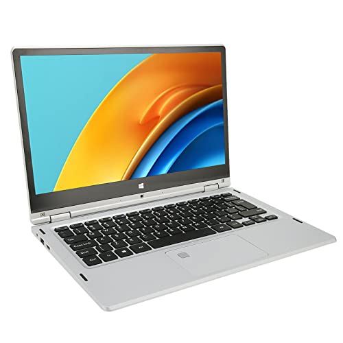Annadue 13,3 Zoll 2 in 1 Laptop für Windows11 – Fingerabdruck Entsperr Touchscreen Laptop, 360 Grad Drehbar, 1920X1080, 16+256 G, 100 240 V. von Annadue