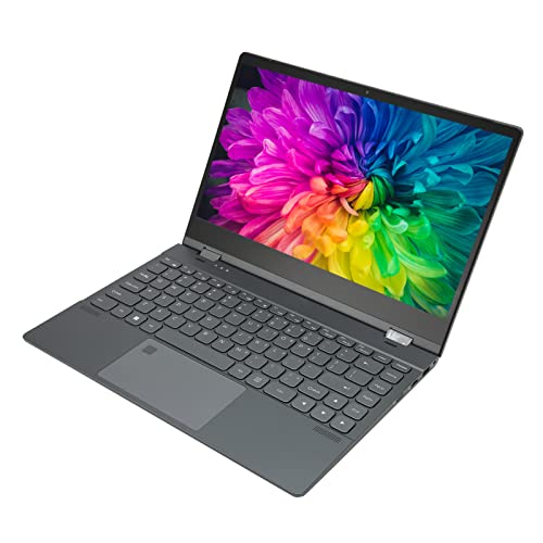 Annadue 14,1-Zoll-Laptop mit FHD-IPS-4K-Touchscreen, um 360° Drehbarer Laptop mit 12G RAM, Intel N95-Prozessor, Fingerabdruckerkennung, Tastatur mit Hintergrundbeleuchtung, WLAN Usw (EU-Stecker 1 TB) von Annadue