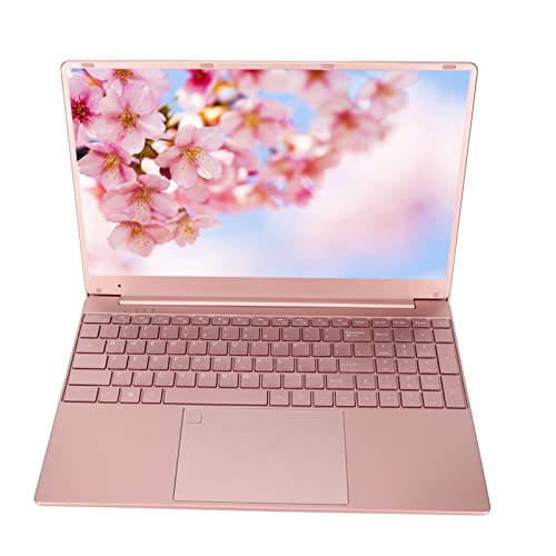 Annadue 15,6-Zoll-Laptop, 2K 1080P IPS-Laptop-Computer mit Intel N5095 Quad Core 2,9 GHz CPU, 16 GB RAM 512 GB ROM, Fingerabdruckleser für Win 11, Pink (16+512G EU-Stecker) von Annadue