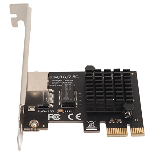 Annadue 2,5 G PCIe Gigabit Ethernet Karte, RTL8125 10/100/1000/2,5 Gbit/s PCI Express Gigabit Ethernet Karte RJ45 LAN Controller mit ED-Anzeige für Desktop-Computer von Annadue