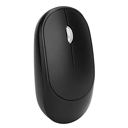 Annadue 2.4G Wireless-Maus, Wiederaufladbare Optische USB-Maus mit USB-Empfänger DPI-einstellbare Tragbare Schnurlose Maus mit 3 Tasten für Computer und Laptops, Plug and Play (Schwarz) von Annadue
