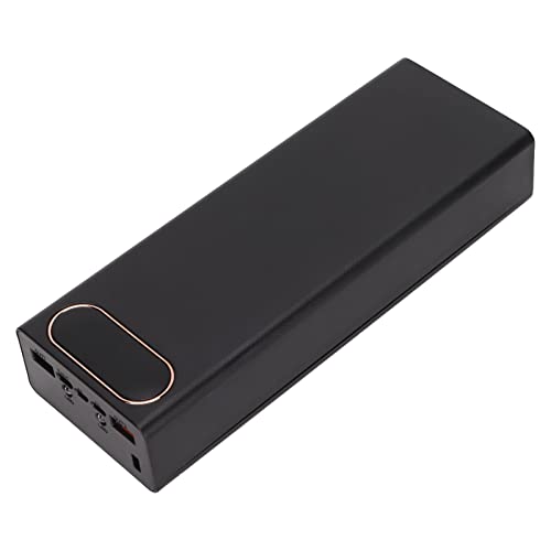 Annadue 22,5 W Schnelllade-Powerbank-Gehäuse-Kit, Abnehmbares LCD 20x18650-Akku-Gehäuse Powerbank-Shell, DIY Mobile Power-Gehäuse für Handy(Schwarz) von Annadue