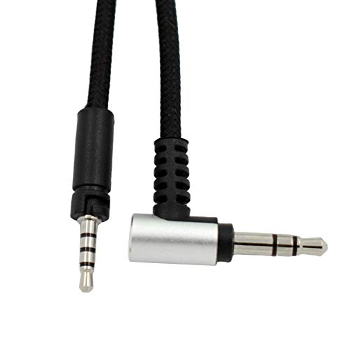 Annadue 3,5-mm-Audiokabel, 1,2-m-Kopfhörer-Audiokabel, Kopfhöreranschluss mit Mikrofon-Lautstärkeregler für Sennheiser Momentum-Headset von Annadue