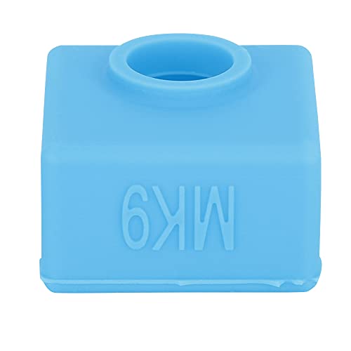 Annadue 3D-Drucker Heat Block Silikongehäuse, Heat Block Silikonabdeckung Heat Block Silikonsocke, für CR-10 / CR10S / Ender 3 MK7 MK8 MK9 (Blau) von Annadue