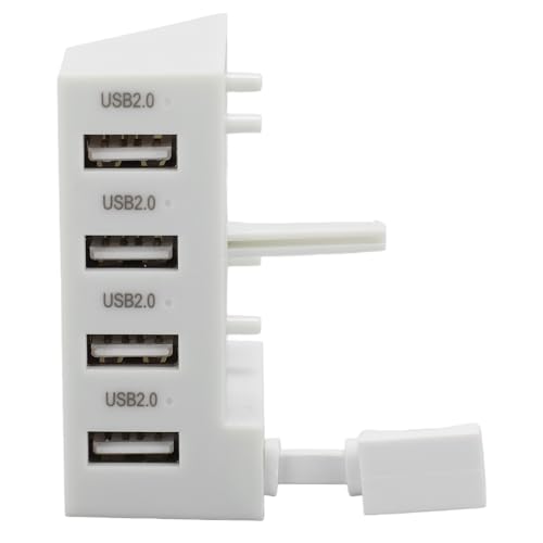 Annadue 4 Port USB 2.0 Hub für S, Hochgeschwindigkeits Erweiterungsadapter mit 4 Port USB Hub, Plug and Play, Leicht und Kompakt, für Slim Konsole von Annadue