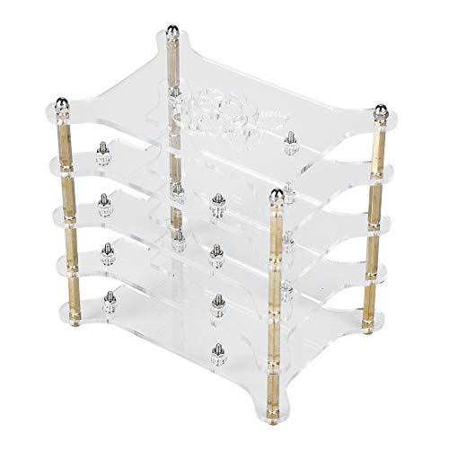 Annadue 4 Schichten Transparenter Acrylgehäuse Regalstapel, Acrylschale, für 3/2 B und B +, Leicht zu Tragen. von Annadue