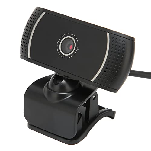 Annadue 480P Webkamera mit Mikrofon, USB Computerkamera mit Basisclip, Flexible Rotation, Autofokus, Plug and Play, für Desktop/Laptop, Videokonferenzen, Unterricht Usw (C200 Schwarze von Annadue