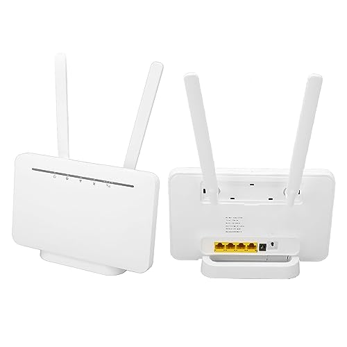 Annadue 4G LTE Mobiler WLAN Hotspot mit SIM Kartensteckplatz, 300 Mbit/s WLAN CPE Reiserouter für Asien 100-240 V, Verbesserte Signalstärke, Unterstützt Mehrere Geräte (EU-Stecker) von Annadue