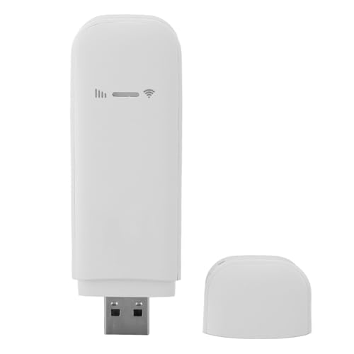 Annadue 4G LTE USB-WLAN-Router-Modem-Dongle, Mobiler WLAN-Hotspot mit SIM-Kartensteckplatz, Unterstützt Bis zu 150 Mbit/s, 10-Benutzer-Verbindung, Mobiler Reise-WLAN-Modem-Dongle für von Annadue