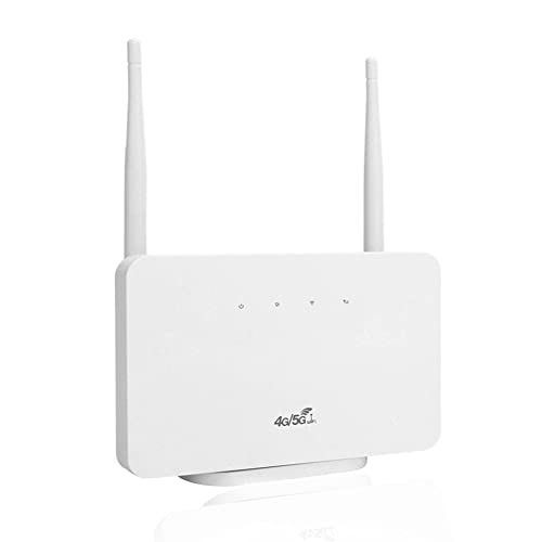 Annadue 4G WiFi Router, Tragbarer Mobiler WLAN Router, Wireless WAN + LAN Port/Unterstützung SIM-Karte/Unterstützt 32 Benutzer Gleichzeitig/für 110-240V. (EU) von Annadue