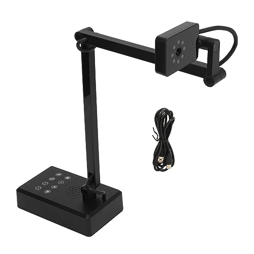 Annadue 4K USB Visualiser-Dokumentenkamera, 4K 16MP Ultra HD USB-Dokumentenkamera-Webcam, Dual-Fokus-Modi, Helligkeitsanpassung, Visualizer für Unterricht, Live-Banding, Web von Annadue