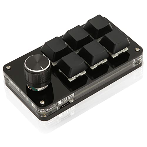 Annadue 6-Tasten-Makro-Pad, OSU Keypad, Gaming-Tastatur mit Knopf, USB-DIY-programmierbare Tastatur, RGB-Hintergrundbeleuchtung, OSU-Tastatur für Gaming Office von Annadue