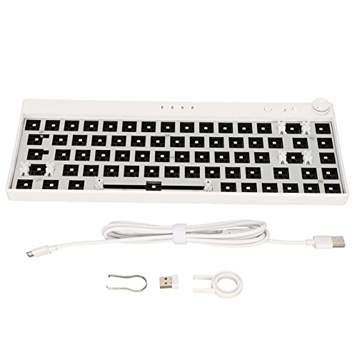 Annadue 68 Tasten DIY Mechanisches Tastatur Kit, Ergonomischer RGB Schalter, Hot Swap, Starkes ABS, Individuelle Gaming Tastatur mit Switch Hot Swap. (Weiss) von Annadue