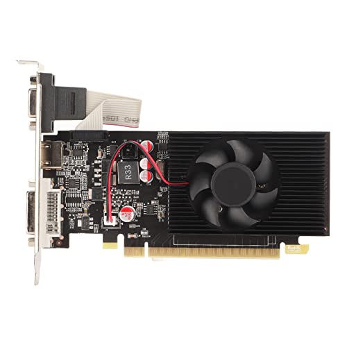 Annadue 730 2 GB DDR3 Grafikkarte 128 Bit 5 Gbit/s DVI VGA HD Multimedia Schnittstelle DirectX 12 GPU, mit Lüfter, Geringer Stromverbrauch, Unterstützt, Freebsd von Annadue