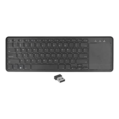 Annadue 78 Tasten Ergonomische 2.4G Wireless Tastatur mit Touchpad für PC TV Computer Laptop Tablet Smartphone TV Box von Annadue