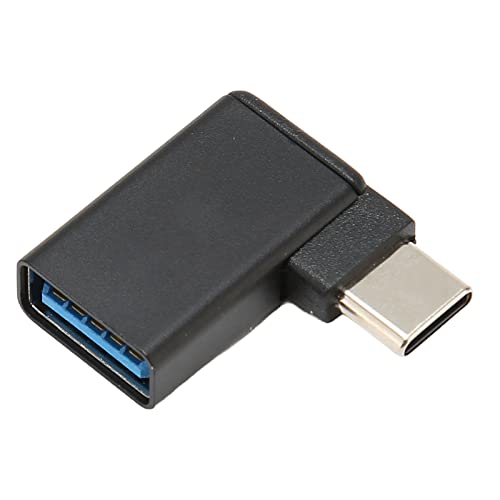 Annadue 90 Grad USB auf Typ C Adapter für PC Laptop Spielekonsolen, USB Buchse auf Typ C Stecker, 90 Grad Winkeladapter, Plug and Play. von Annadue