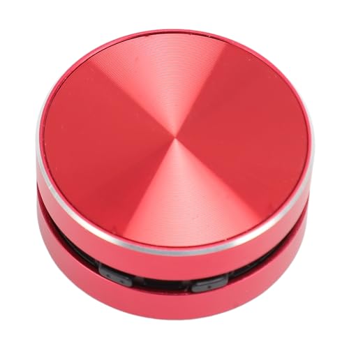 Annadue Bluetooth Lautsprecher, Stereo Bass, Tragbarer Kabelloser Bluetooth Lautsprecher, Leichter Kleiner Lautsprecher mit Saugnapf für Badezimmer, Auto, Outdoor (Rot) von Annadue