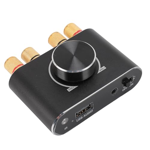 Annadue Bluetooth Leistungsverstärker, X15HS 20 W + 20 W 12 V Bluetooth Verstärker, Unterstützt BT AUX USB Eingang, Zwei Kanäle, Leistungsverstärker, Unterstützt Fernbedienung. von Annadue