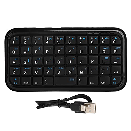 Annadue Bluetooth Tastatur, 2.4G 49 Tasten Wiederaufladbare Tastatur, für IOS Tablet 1/2/AIR/Android, Leicht zu Tragen, Schwarz von Annadue