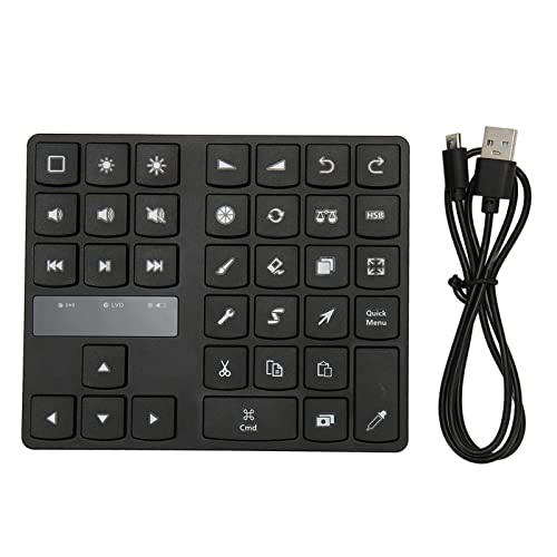 Annadue Bluetooth Tastatur für Procreate Video Fotobearbeitungs Controller,Ergonomische Tastenkombination Zum Zeichnen,Einhandsteuerung Zum Zeichnen von Grafiktabletts Nur für von Annadue