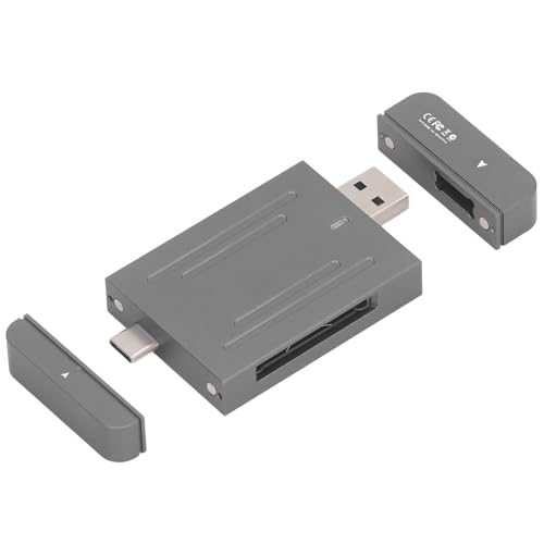 Annadue CFexpress-Kartenleser 10 Gbit/s, Typ C/USB 2-in-1 Typ B CFexpress-Adapter Speicherkartenleser aus Aluminiumlegierung, für Windows-Serie, für OS X-Laptop, Linux von Annadue