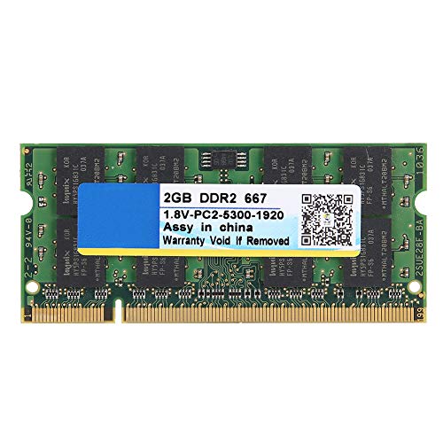 Annadue DDR2 667 MHz 2 GB 200 Pin Speicher RAM für Laptop Motherboard mit Hoher Speichergeschwindigkeit, Integrierte Hochwertige Chips von Annadue