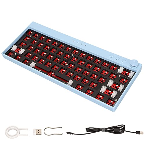 Annadue DIY 61 Tasten Mechanisches Tastatur Kit, RGB Hintergrundbeleuchtung, Hot Swap Schalter, Benutzerdefiniertes Gaming, ABS Gehäuse, für, für, für OS X. (Blau) von Annadue