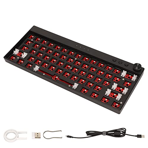 Annadue DIY 61 Tasten Mechanisches Tastatur Kit, RGB Hintergrundbeleuchtung, Hot Swap Schalter, Benutzerdefiniertes Gaming, ABS Gehäuse, für, für, für OS X. (Schwarz) von Annadue